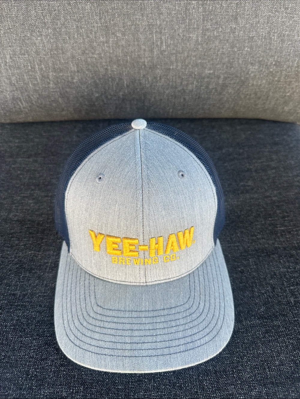 Yee-Haw Brewing Co. Men's Gray & Navy Trucker Hat